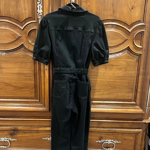 Paige Short Sleeve Black Jumpsuit Size 6 - Picture 10 of 12